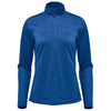 Stormtech Women's Classic Blue Heather Milano Quarter Zip Pullover