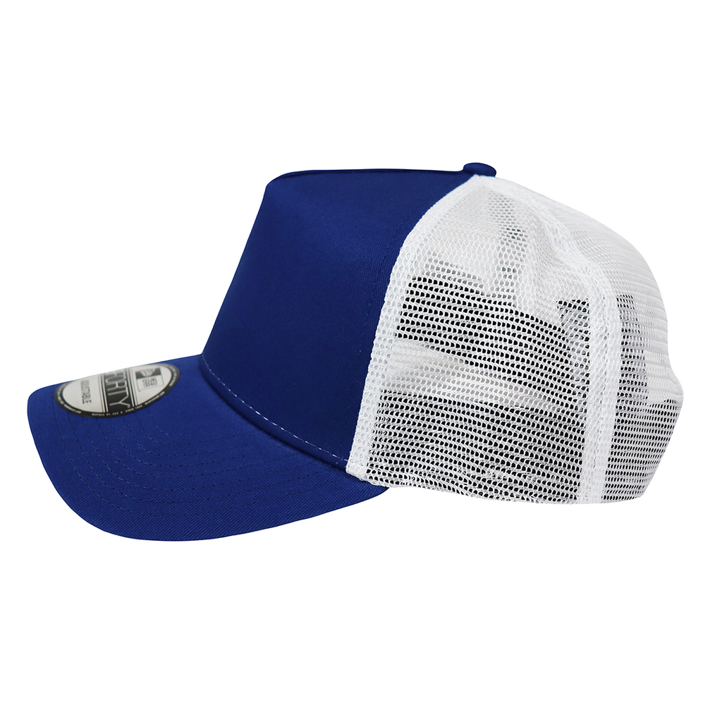 New Era Royal/White Snapback Mesh Back Trucker Cap