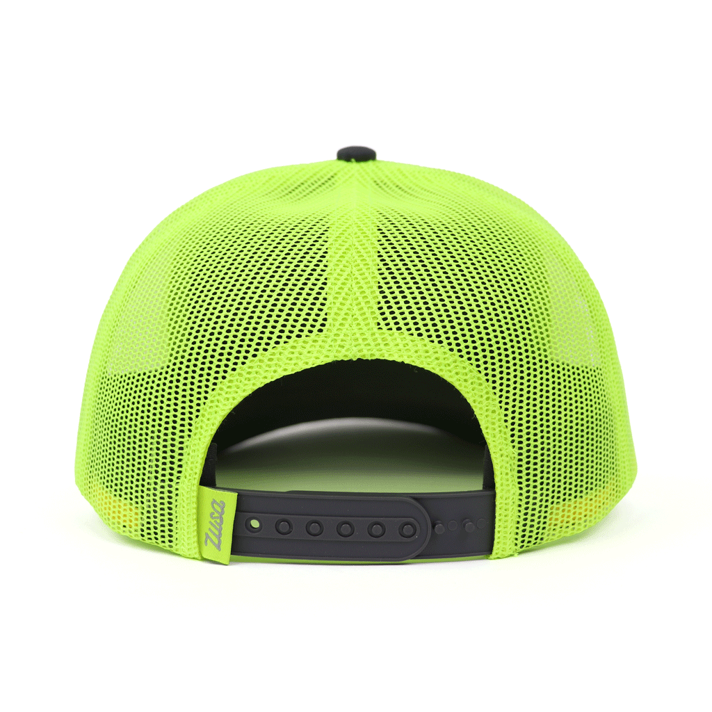 Zusa 3 Day High Vis/Charcoal Open Road Trucker Cap