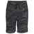 Independent Trading Co. Men's Black Camo Midweight Fleece Short