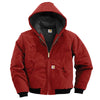 Carhartt Men's Tall Red Quilted Flannel Lined Duck Active Jacket