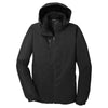 Port Authority Men's Black/Black Vortex Waterproof 3-in-1 Jacket