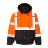 ML Kishigo Men's Orange/Black Ripstop Bomber Jacket