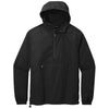 Sport-Tek Men's Black Packable Anorak