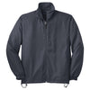 Sport-Tek Men's Graphite Grey Full-Zip Wind Jacket