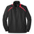 Sport-Tek Men's Black/True Red 1/2-Zip Wind Shirt