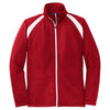 Sport-Tek Men's True Red/White Tricot Track Jacket