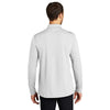 Port Authority Men's White Dry Zone UV Micro-Mesh Long Sleeve Polo