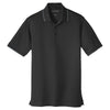 Port Authority Men's Deep Black/Graphite Dry Zone UV Micro-Mesh Tipped Polo