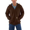 Carhartt Men's Tall Dark Coffee Heather Midweight Hooded Zip Front Sweatshirt