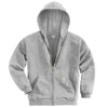 Carhartt Men's Tall Heather Gray Midweight Hooded Zip Front Sweatshirt