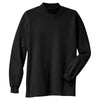 Port Authority Men's Black Interlock Knit Mock Turtleneck