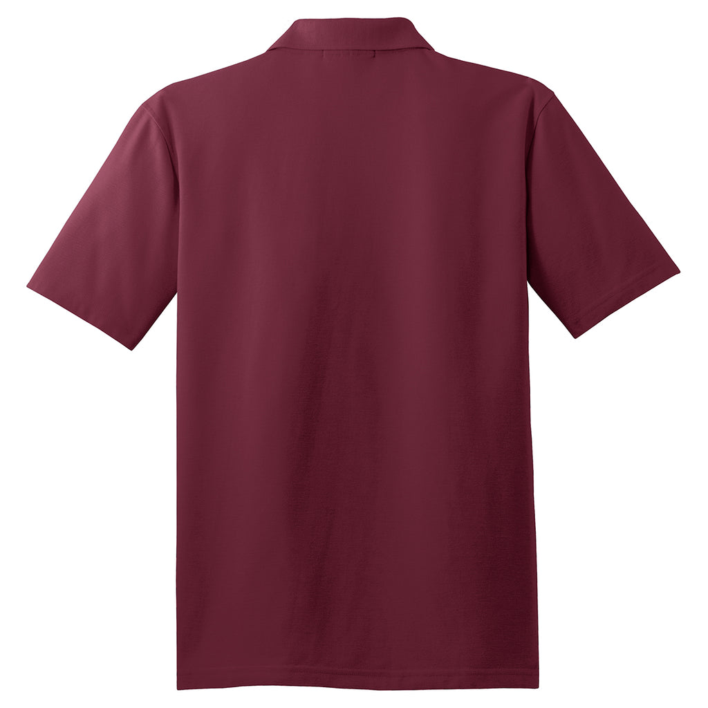 Port Authority Men's Burgundy Stain-Resistant Polo