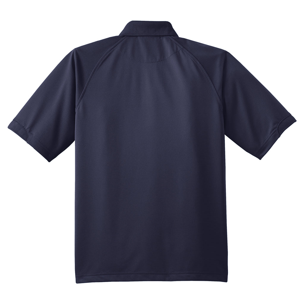 Port Authority Men's Navy Dry Zone Ottoman Polo