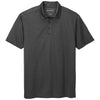 Port Authority Men's Black Heather Heathered Silk Touch Performance Polo