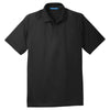 Port Authority Men's Black Crossover Raglan Polo