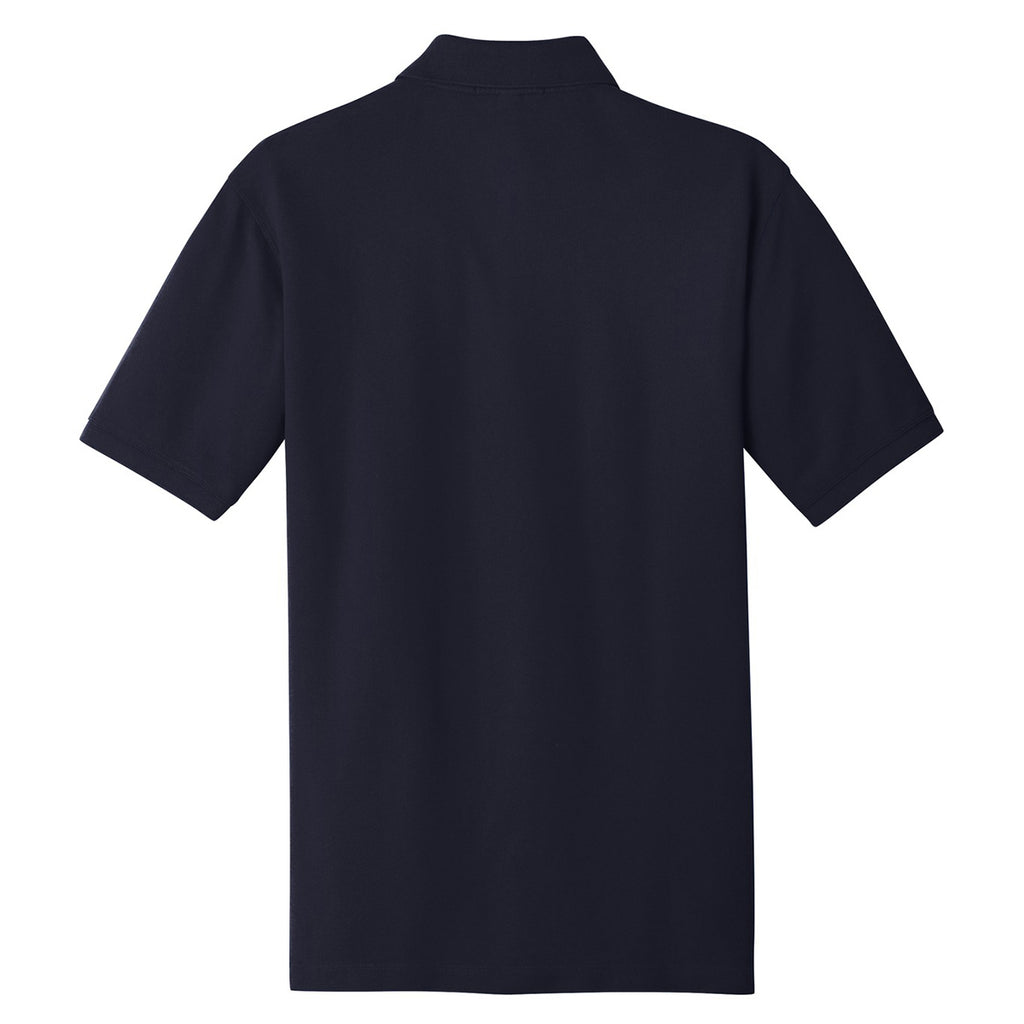 Port Authority Men's Navy Ezcotton Polo