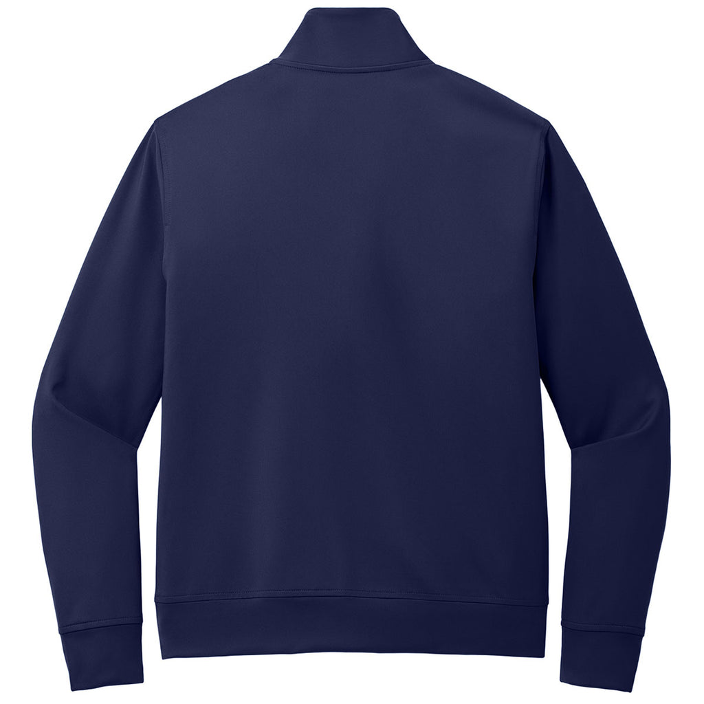 Port Authority Men's True Navy C-FREE Double Knit Full-Zip