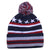 AHEAD Red/White/Navy USA Multi-Stripe With Pom