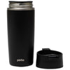 Perka Black Macchiato 12 oz. Double Wall Coffee/Tea Press Mug