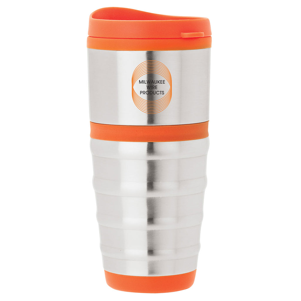 Sovrano Orange Anillo 16 oz. Steel & PP Tumbler