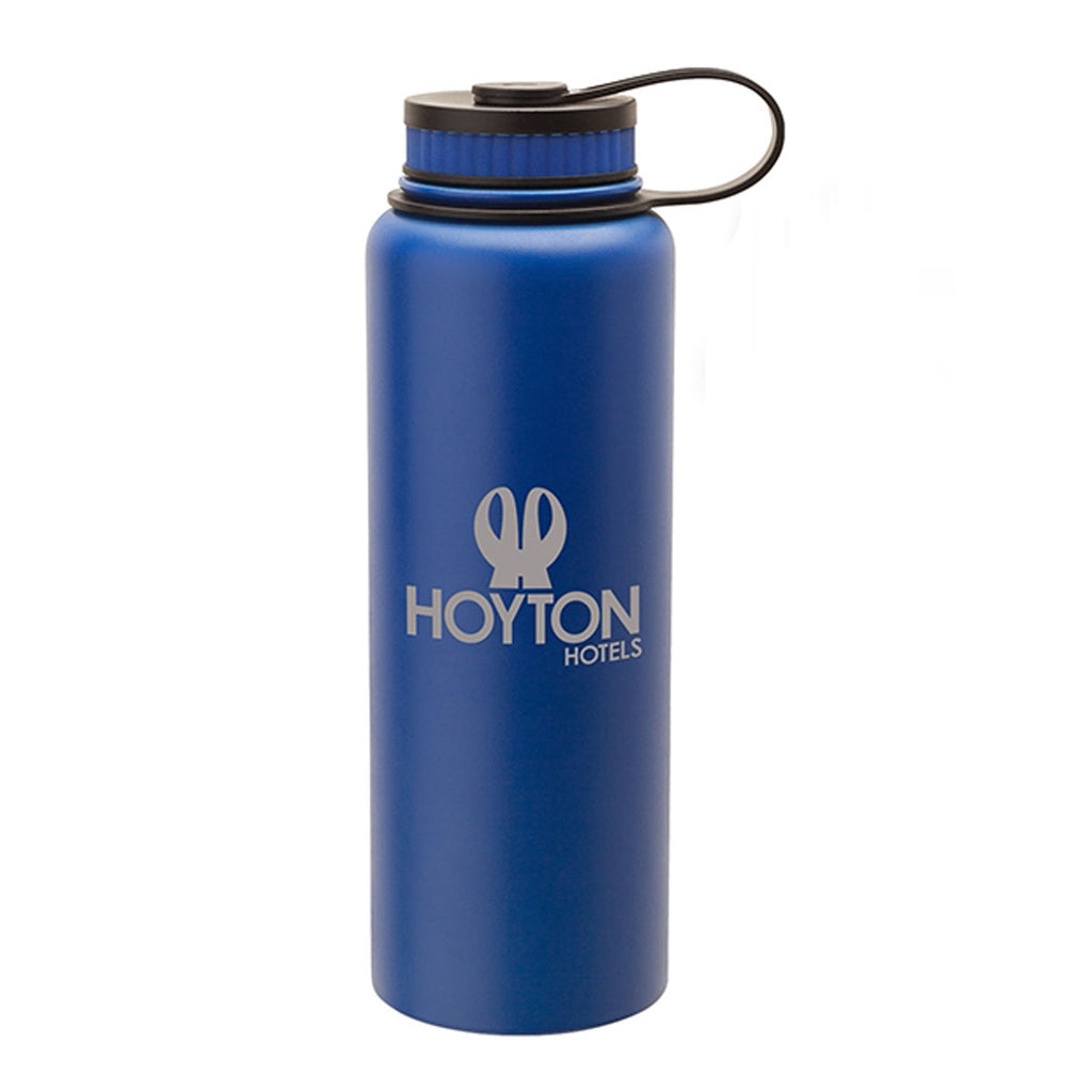 Sovrano Blue Sediento 40 oz. Steel Vacuum Water Bottle