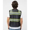 Kishigo Black/Lime EV Series Enhanced Visibility 3 Pocket Mesh Vest