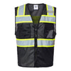 Kishigo Black/Lime EV Series Enhanced Visibility 3 Pocket Mesh Vest