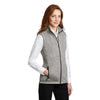 Port Authority Women's Grey Heather Sweater Fleece Vest