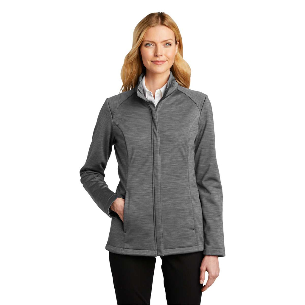 Port Authority Women's Graphite Heather Stream Soft Shell Jacket