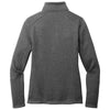 Port Authority Women's Grey Smoke Heather Arc Sweater Fleece Jacket