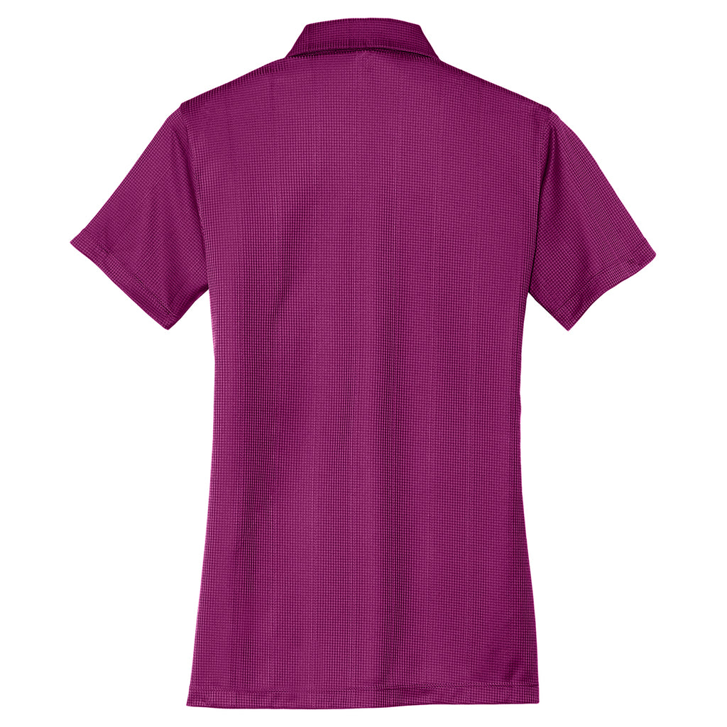 Port Authority Women's Violet Purple Performance Jacquard Polo