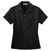 Port Authority Women's Black Easy Care Camp Shirt