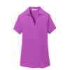 Port Authority Women's Pink Bloom Digi Heather Performance Polo