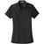 Port Authority Women's Black Pinpoint Mesh Zip Polo