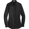 Port Authority Women's Black SuperPro Twill Shirt