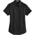 Port Authority Women's Black Short Sleeve SuperPro Twill Shirt