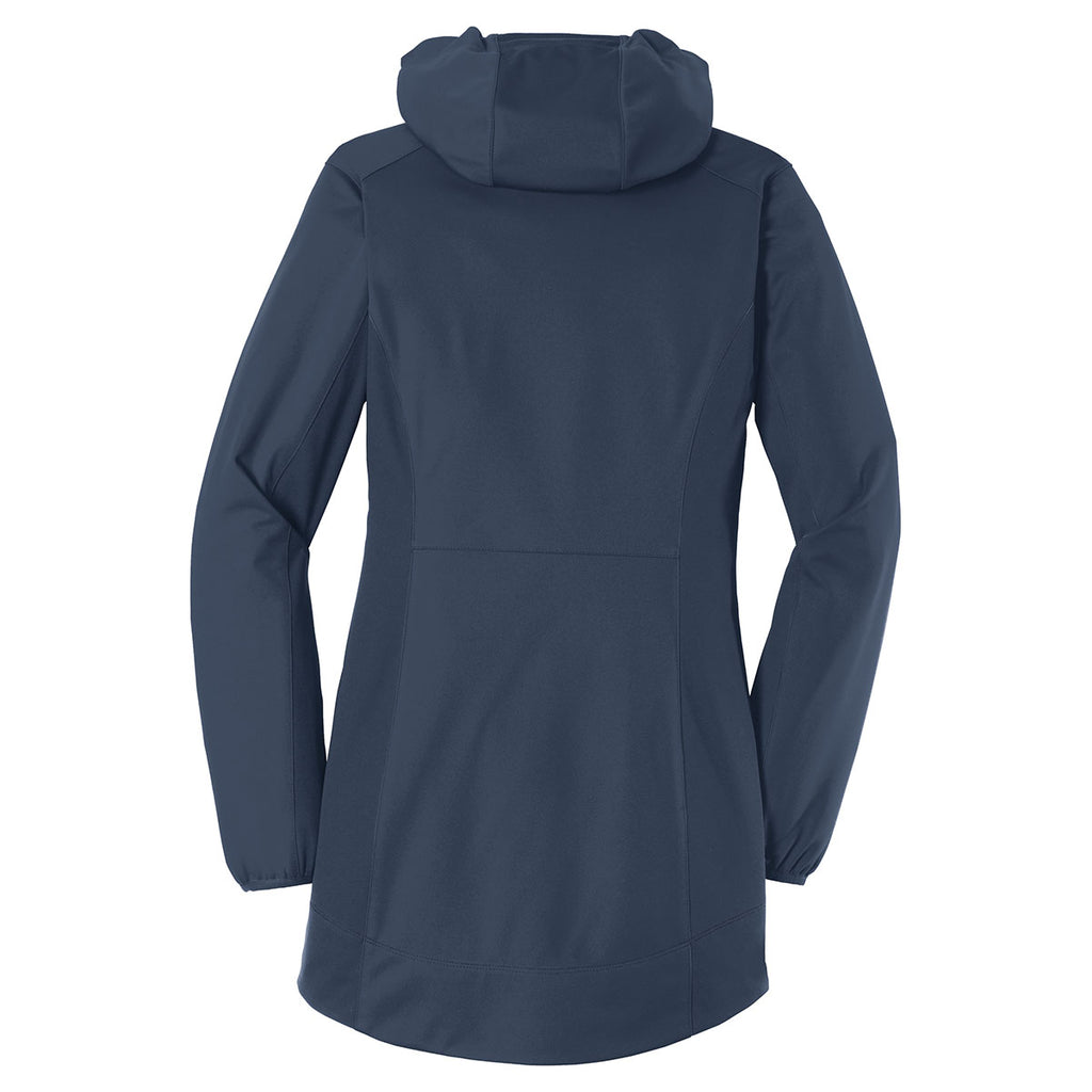 Port Authority Women's Dress Blue Navy Active Hooded Soft Shell Jacket