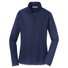 Port Authority Women's True Navy Pinpoint Mesh 1/2-Zip