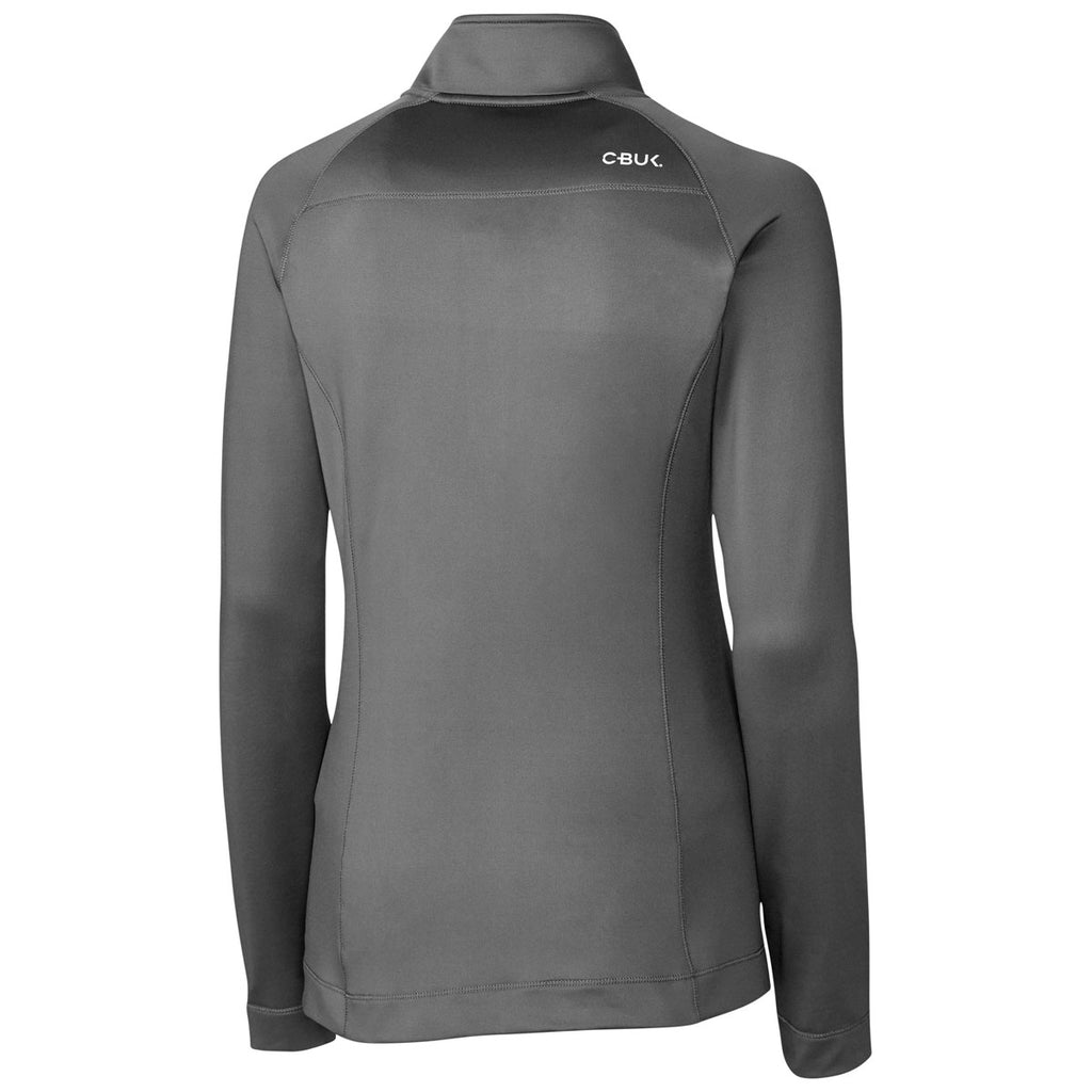 Cutter & Buck Women's Elemental Grey Jackson Half Zip Overknit