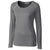 Cutter & Buck Women's Elemental Grey Long Sleeve Jaimie Scoop Neck