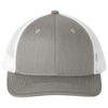 Port Authority Women's Heather Grey/ White Snapback Ponytail Trucker Cap