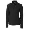 Cutter & Buck Women's Black DryTec Long Sleeve Advantage Half-Zip