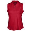 Cutter & Buck Women's Cardinal Red Sleeveless Polo