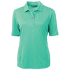 Cutter & Buck Women's Fresh Mint Virtue Eco Pique Recycled Polo