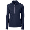 Cutter & Buck Women's Navy Blue Adapt Eco Knit Recycled Half Zip Pullover