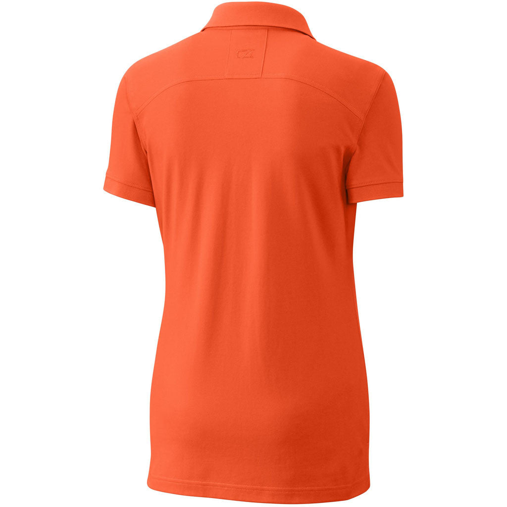 Cutter & Buck Women's Orange Advantage Polo