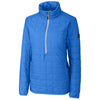 Cutter & Buck Women's Blue Melange Rainier Half Zip Popover