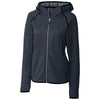 Cutter & Buck Women's Liberty Navy Heather Mainsail Hooded Jacket