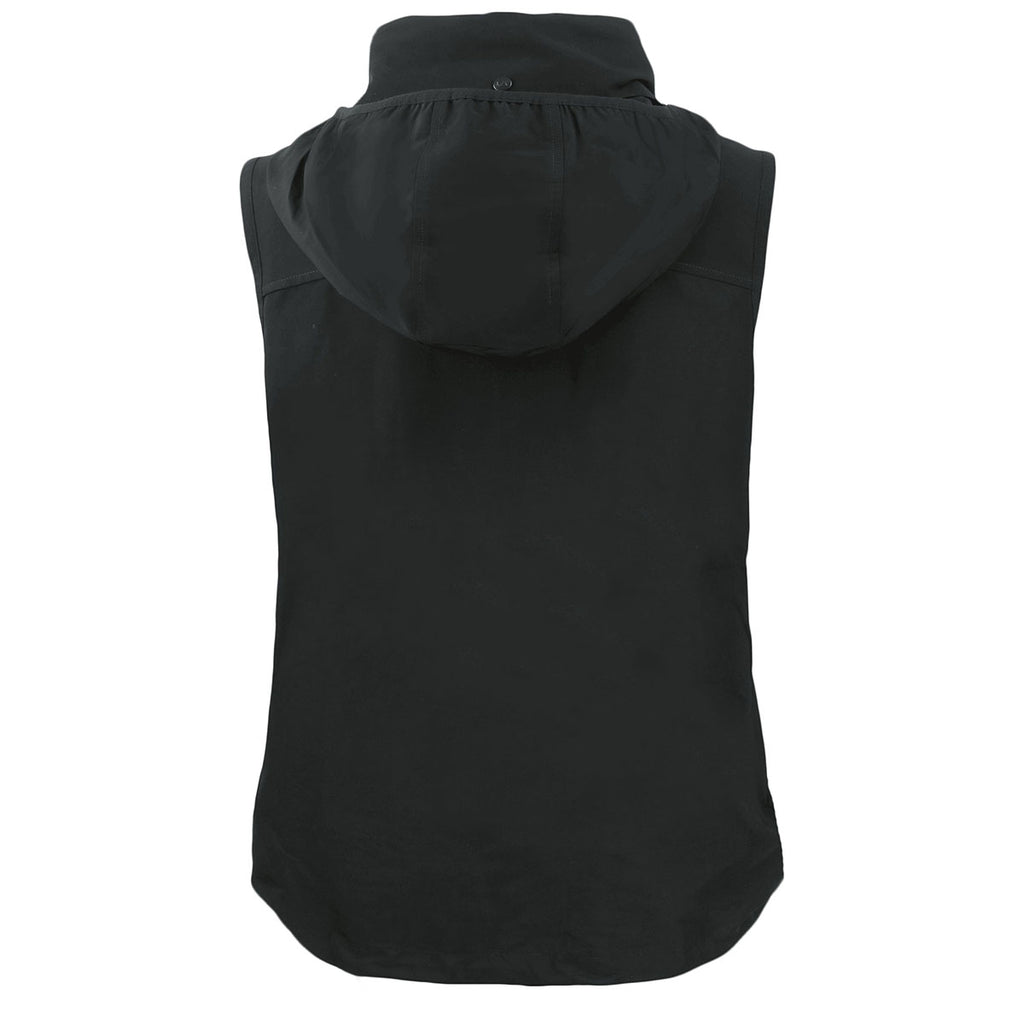 Cutter & Buck Women's Black Charter Eco Recycled Full Zip Vest